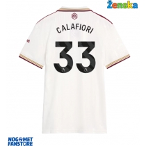 Arsenal Riccardo Calafiori #33 Rezervni Dres za Ženska 2025-26 Kratak Rukav